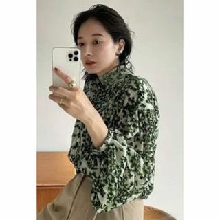 クラネ(CLANE)のCLANE 　 FLORET OPAL TOPS(シャツ/ブラウス(長袖/七分))