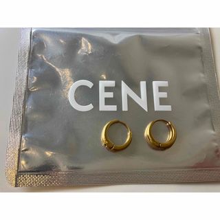 CENE ゴールドドロップフープピアス(ピアス(両耳用))