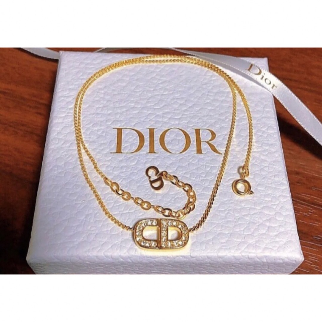 Dior 華奢 ネックレス CDロゴ GOLD シンプル 可愛い ゴールド
