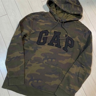 ギャップ(GAP)のGAP  迷彩ロゴ　カモフラ　パーカー(パーカー)