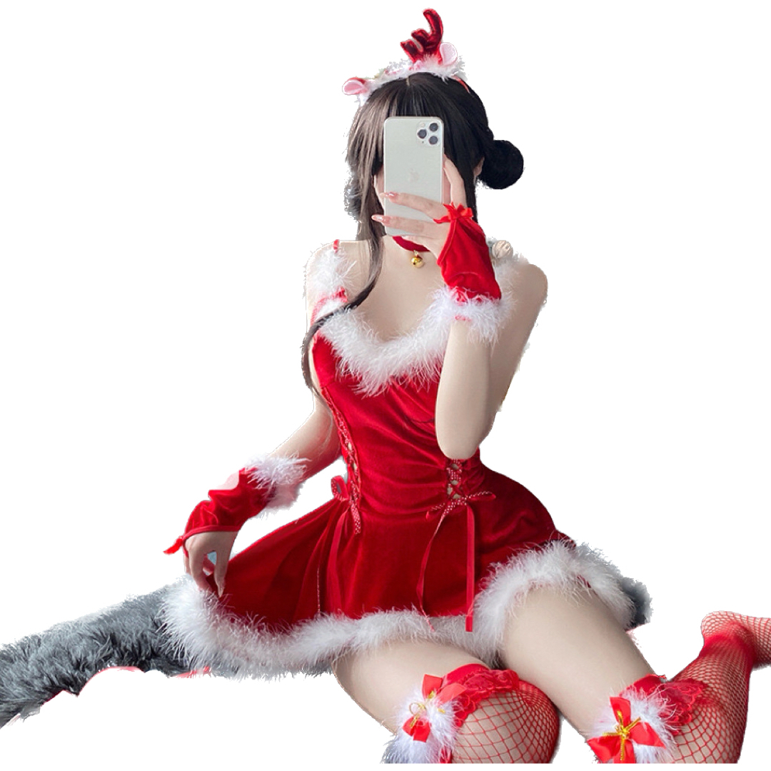 サンタ コスプレ  セクシー レディース  クリスマス仮装　セクシー仮装 エンタメ/ホビーのコスプレ(衣装一式)の商品写真