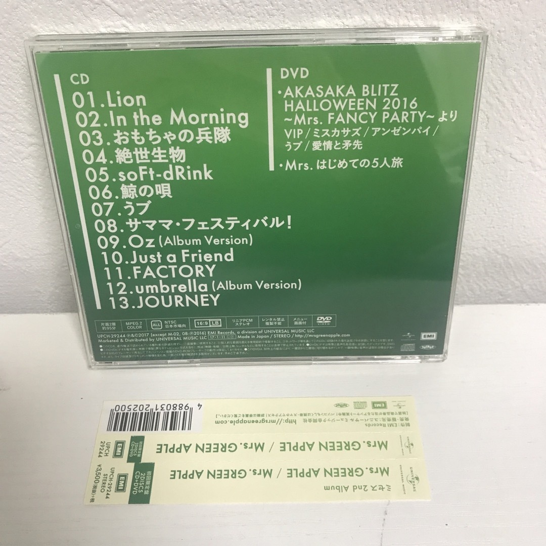 Mrs. GREEN APPLE 初回限定盤 エンタメ/ホビーのCD(ポップス/ロック(邦楽))の商品写真