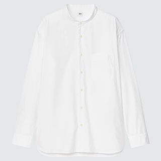 UNIQLO - エクストラファインコットンブロードスタンドカラーシャツ