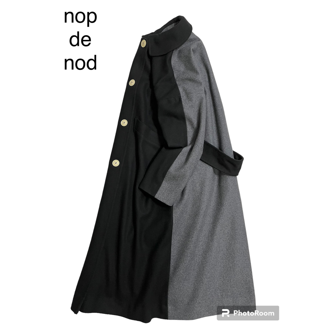 nop de nodノップドゥノッド Cornetライトメルトンバイカラーコート-