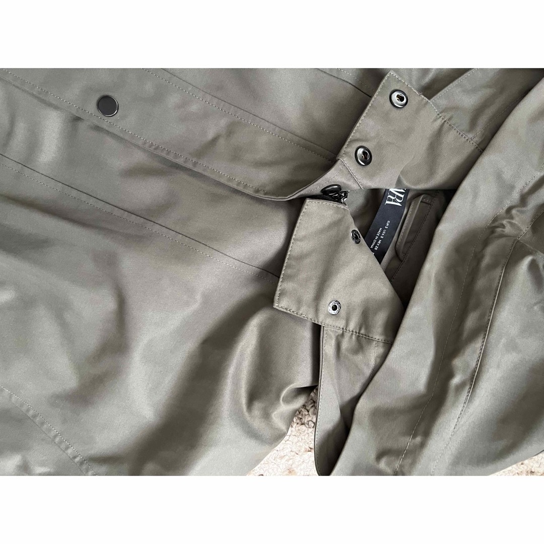 ZARA(ザラ)の値下げ ZARA ショートパーカー アウター Sサイズ レディースのジャケット/アウター(モッズコート)の商品写真