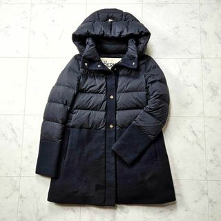 HERNO - 【美品】ヘルノ ダウンコート 異素材切り替え 40 ウール ...