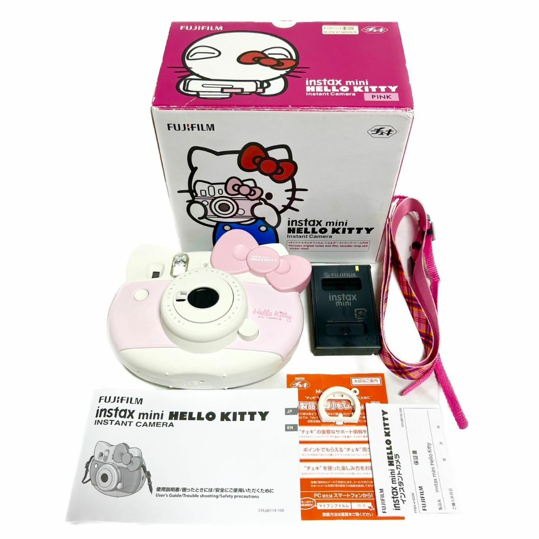 ☆美品 富士フィルム インスタントカメラ チェキ instax mini キティの