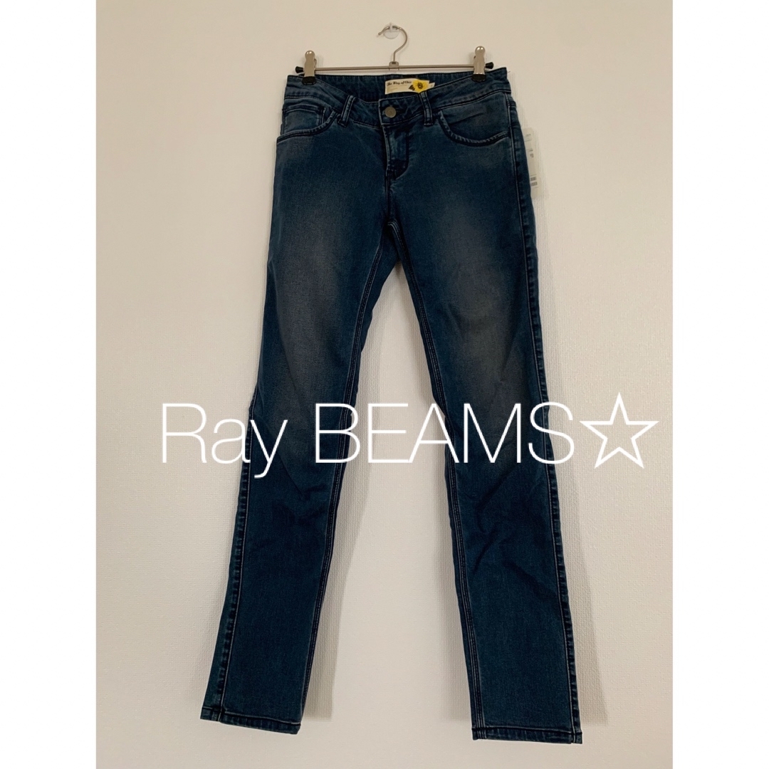 【新品】Ray BEAMS☆ストレッチスキニーデニム　ブルー