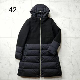 HERNO - 【美品】ヘルノ ダウンコート 異素材切り替え 42 ウール ...