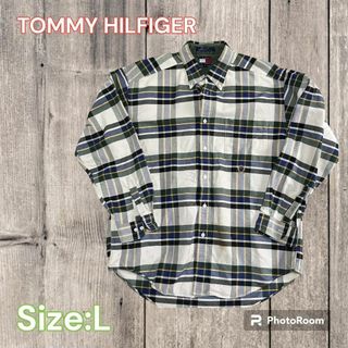 トミーヒルフィガー(TOMMY HILFIGER)の⭐️Tommy Hilfiger⭐️ ロゴ刺繍シャツ　S_1000(シャツ)