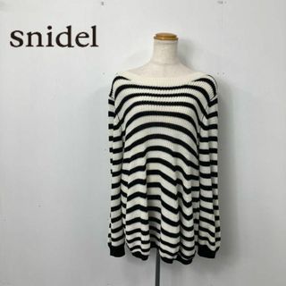 スナイデル(SNIDEL)のsnidel ニットセーター 長袖 ボーダー(ニット/セーター)