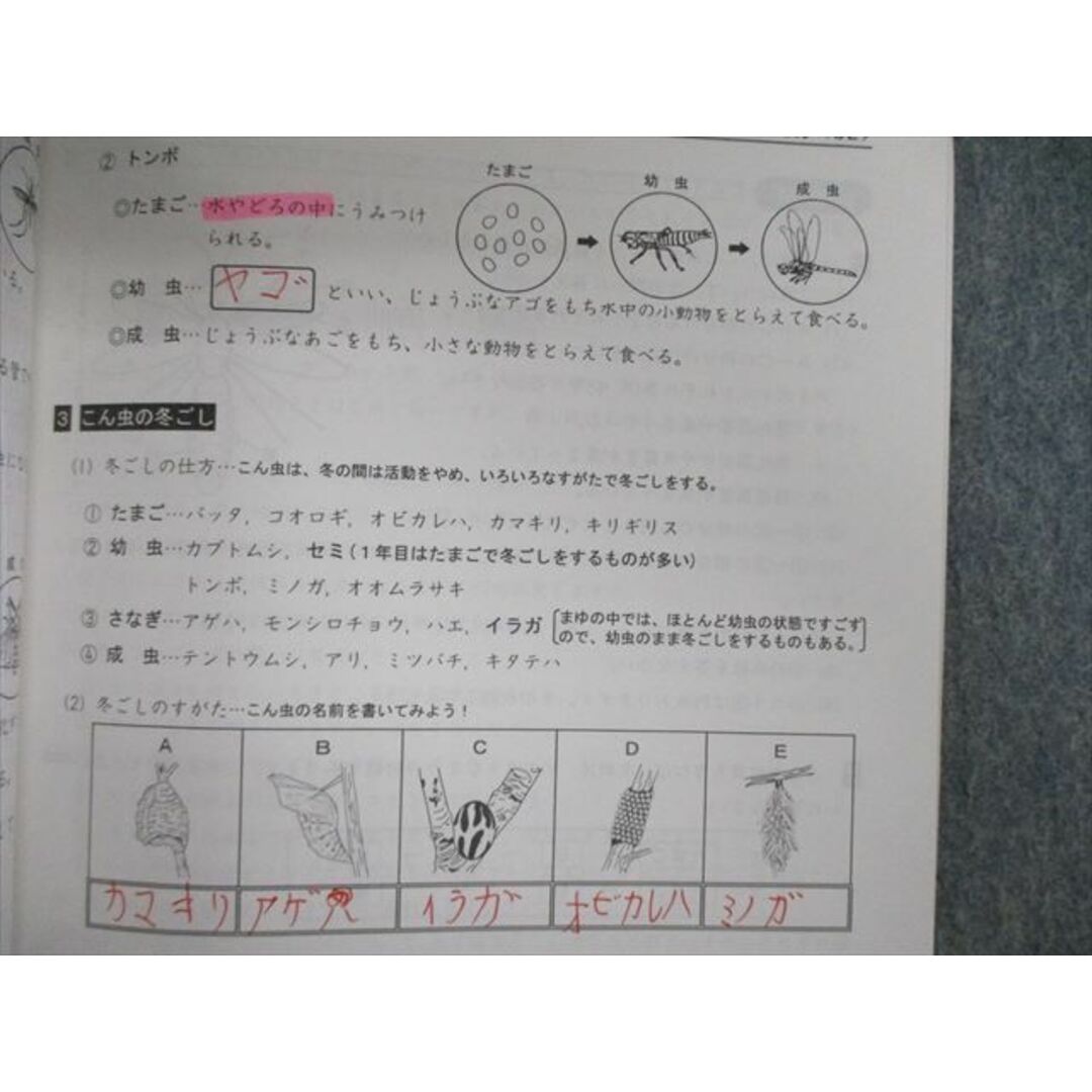 VG02-137 浜学園 小5 サイエンス理科/解答・解説 第1〜3分冊 2021 計5冊 50M2D