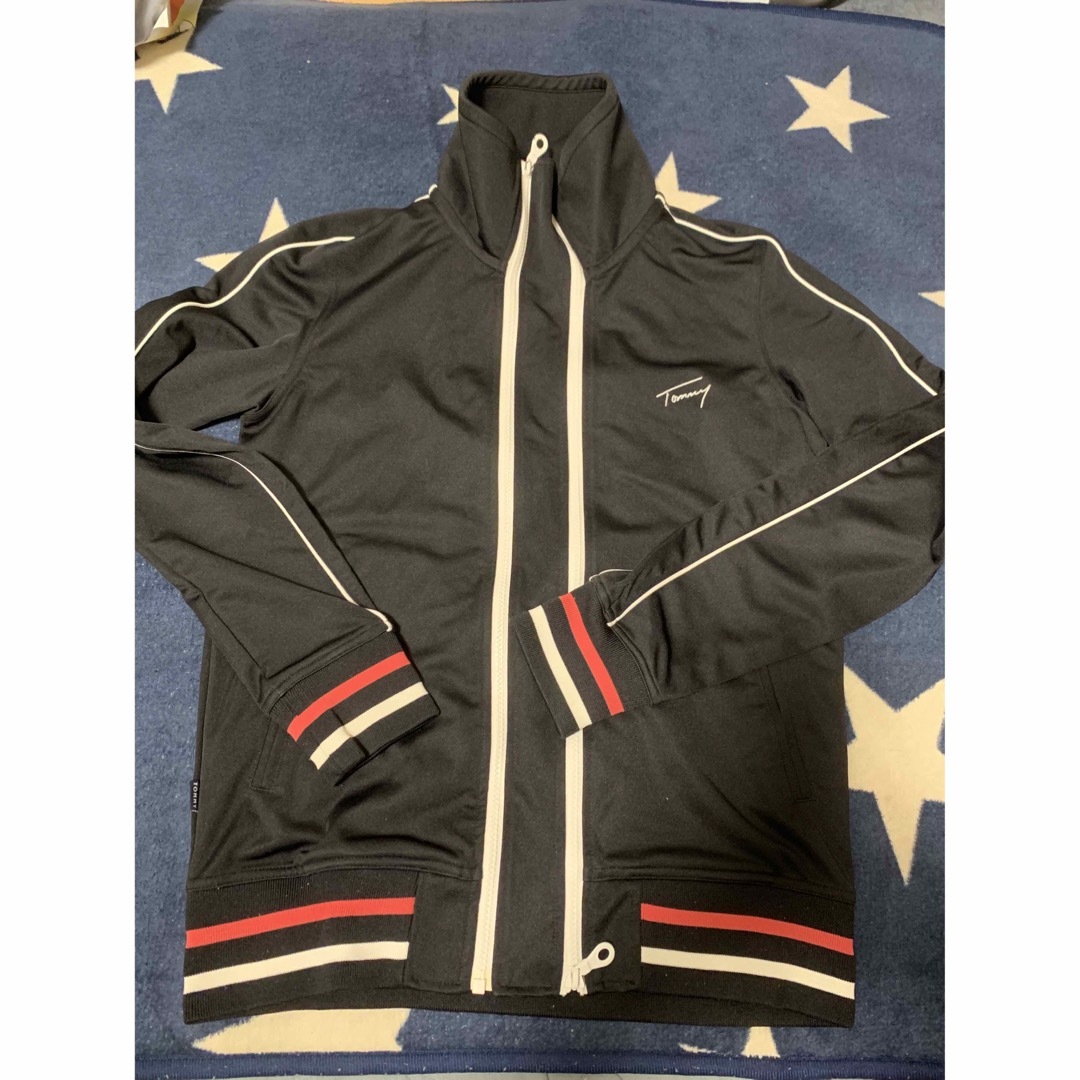 TOMMY HILFIGER リブライン トラックジャケット スウェット XL