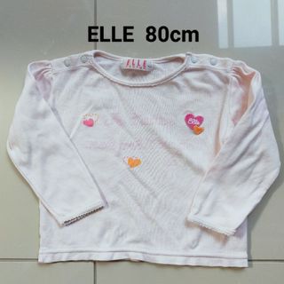 エル(ELLE)のELLE  長袖 ロンT 80cm  ピンク(トレーナー)