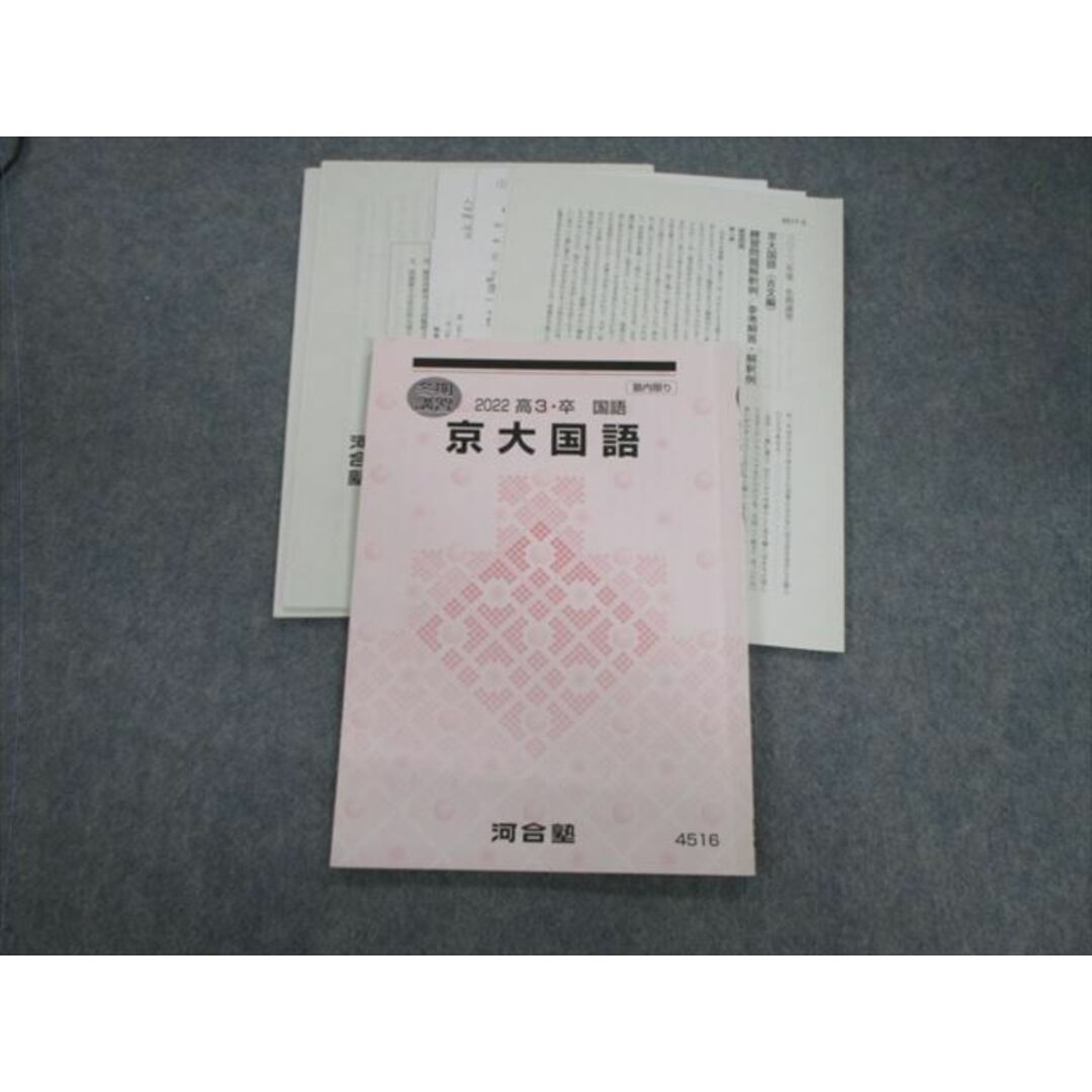 VG01-023 河合塾 京大国語 【テスト計4回分付き】 2022 冬期 松尾佳津子 14s0D