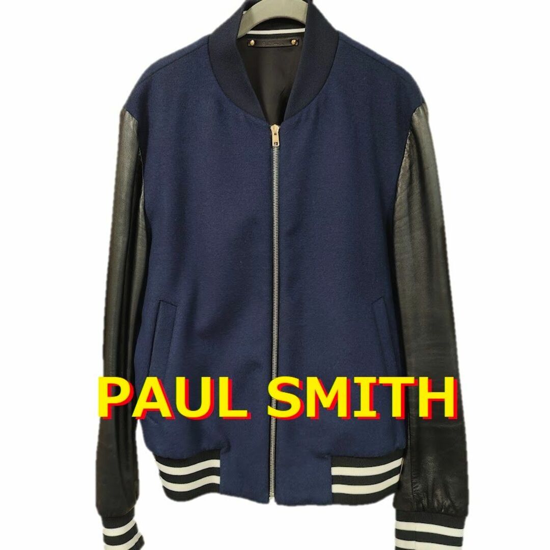 Paul Smith - ポールスミス 袖レザー スタジャン XLサイズ ブルゾン MA ...