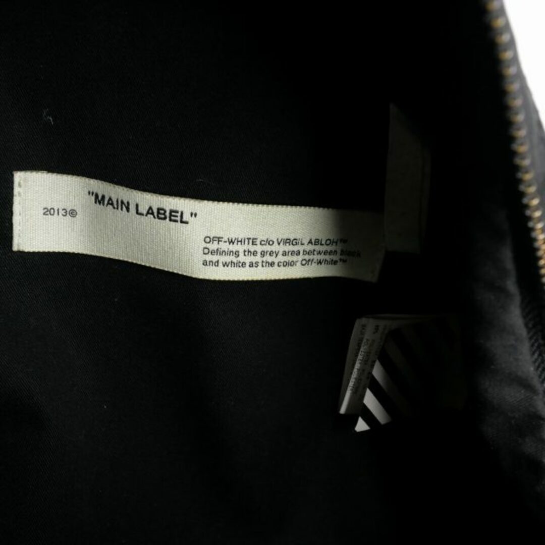 OFF-WHITE(オフホワイト)のオフホワイト ナイロン バックパック リュック ブラック 黒 メンズのバッグ(バッグパック/リュック)の商品写真