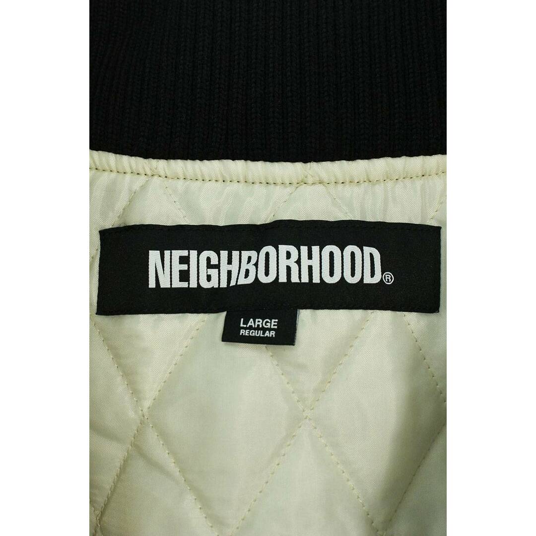 NEIGHBORHOOD(ネイバーフッド)のネイバーフッド  22AW  222UTNH-JKM02  STUDS RIDERS VE JK. PE スタッズピン装飾ライダース転写プリントブルゾン メンズ L メンズのジャケット/アウター(ブルゾン)の商品写真