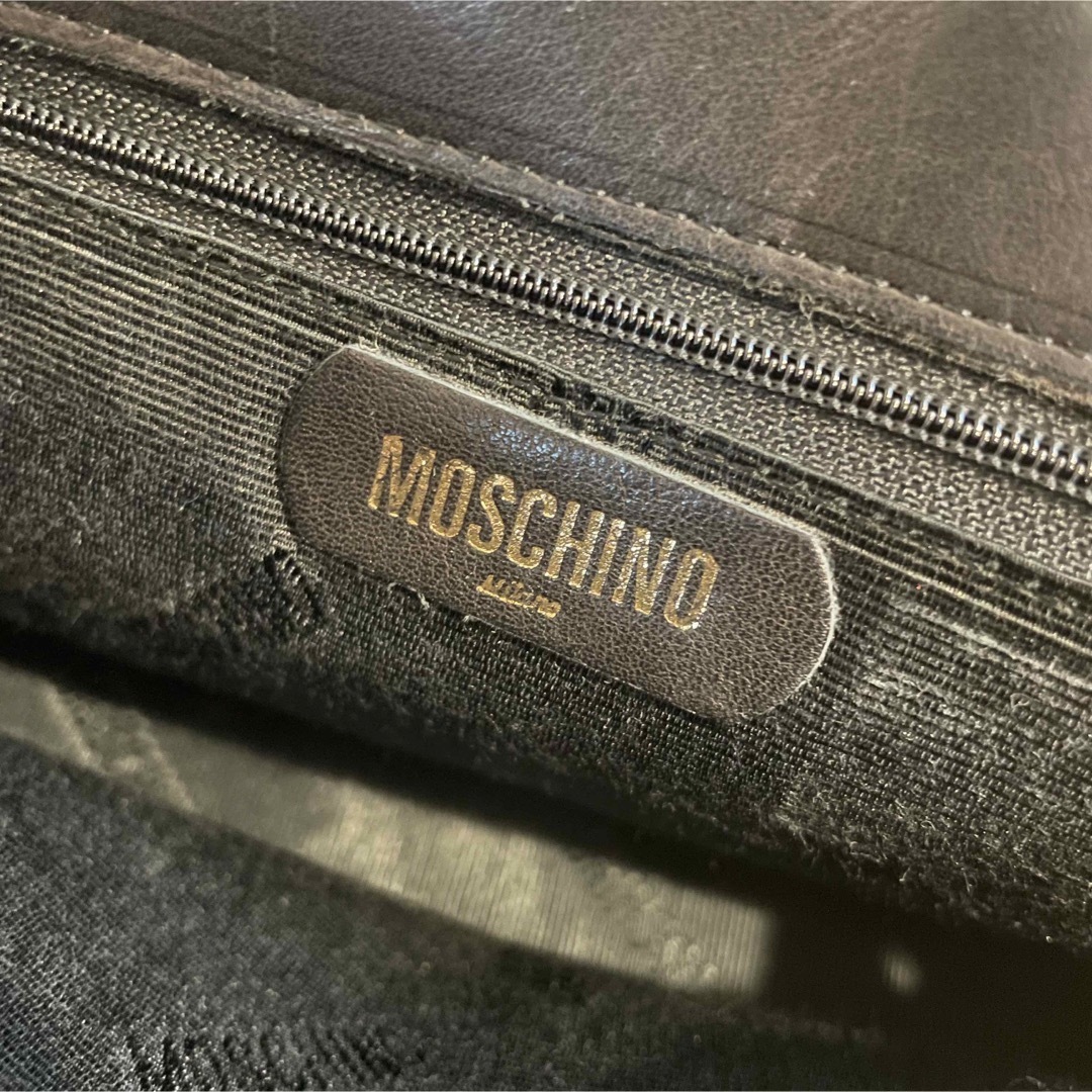 MOSCHINO ハートキルティングレザーショルダーバッグ　ヴィンテージ