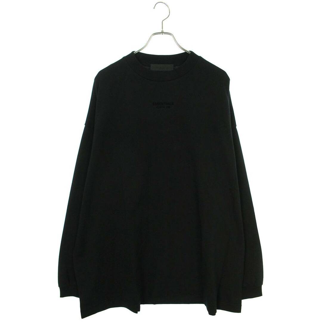 メンズフォグ  ESSENTIALS L/S Tee  Jet Black フロントロゴ長袖カットソー メンズ M