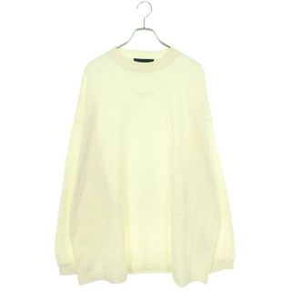 フィアオブゴッド(FEAR OF GOD)のフォグ  ESSENTIALS L/S Tee  Cloud Dancer フロントロゴ長袖カットソー メンズ L(Tシャツ/カットソー(七分/長袖))