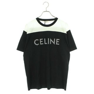 値下げ　CELINE (セリーヌ) ルーズ スタッズロゴTシャツ ブラック