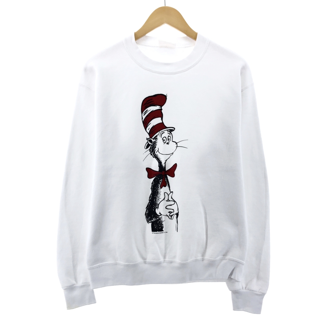 Dr.Seuss THE CAT IN THE HAT キャットインザハット キャラクタースウェットシャツ トレーナー メンズL ヴィンテージ /eaa383318eaa383318取扱店