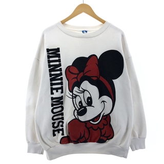 古着 80年代 ディズニー Disney MINNIE MOUSE ミニーマウス キャラクタースウェットシャツ トレーナー USA製 メンズXL ヴィンテージ /eaa383321(スウェット)