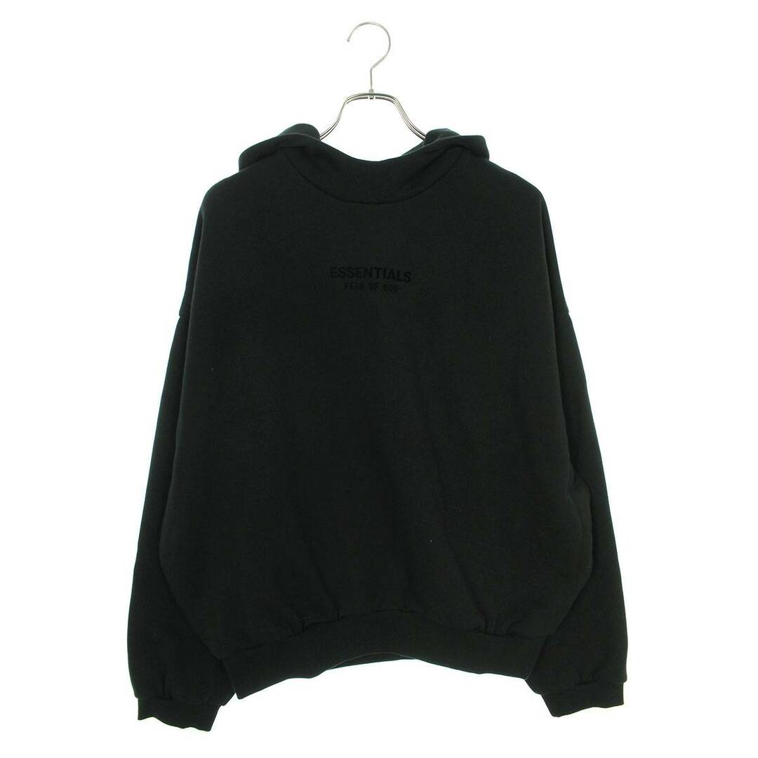 フォグ ESSENTIALS Hoodie Jet Black フロントロゴプルオーバーパーカー メンズ L