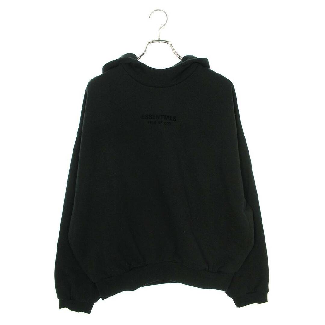 メンズフォグ  ESSENTIALS Hoodie  Jet Black フロントロゴプルオーバーパーカー メンズ M