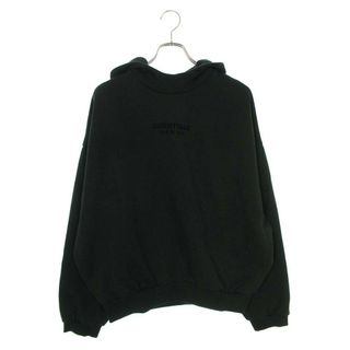 フィアオブゴッド(FEAR OF GOD)のフォグ  ESSENTIALS Hoodie  Jet Black フロントロゴプルオーバーパーカー メンズ M(パーカー)