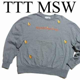 ティー(TTT_MSW)の21SS TTT_MSW x BEAMS 別注 フラワー刺繍 ロンT Tシャツ(Tシャツ/カットソー(七分/長袖))