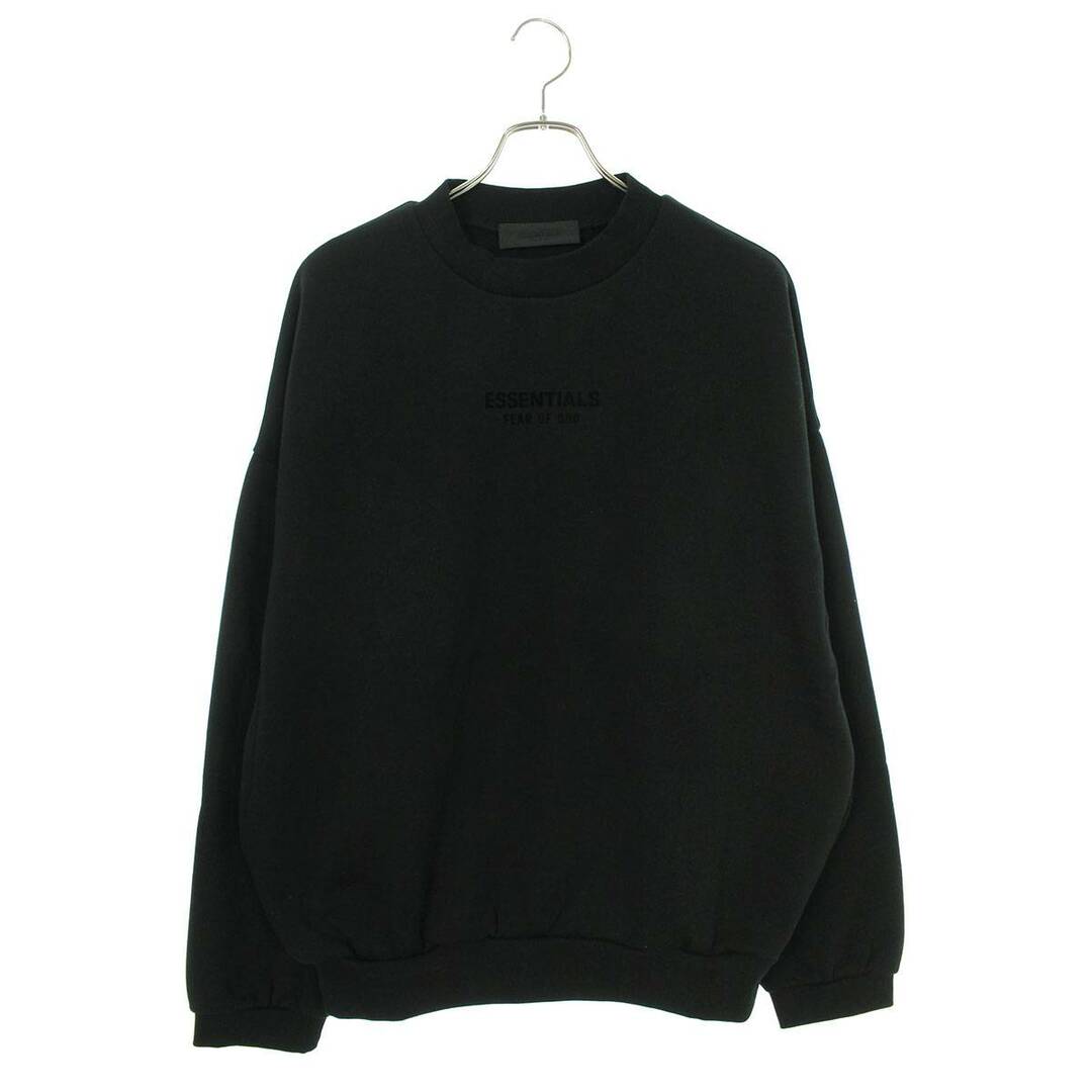 フォグ  ESSENTIALS Crew Neck  Jet Black フロントロゴクルーネックスウェット メンズ M