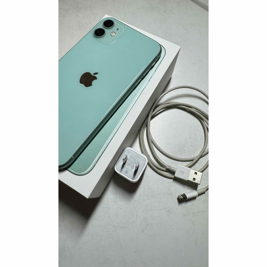 付属品付き】iPhone 11 グリーン 128 GB SIMフリー-