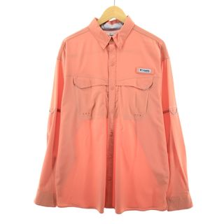 コロンビア(Columbia)の古着 コロンビア Columbia PFG ボタンダウン 長袖 フィッシングシャツ メンズXL /eaa378272(シャツ)