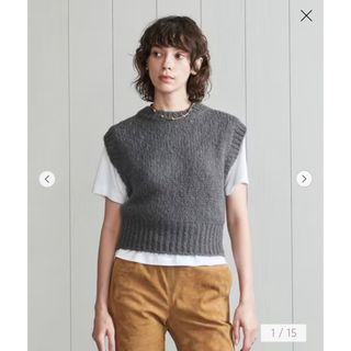 ビューティアンドユースユナイテッドアローズ(BEAUTY&YOUTH UNITED ARROWS)の＜H＞ウールアルパカブレンドショートニットベスト(ベスト/ジレ)