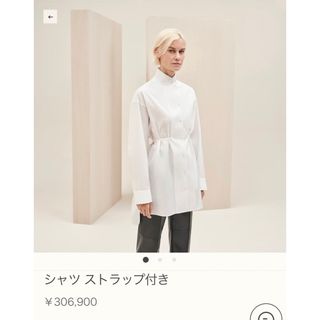 58i16 HERMES エルメス シャツワンピース 長袖ワンピース 34