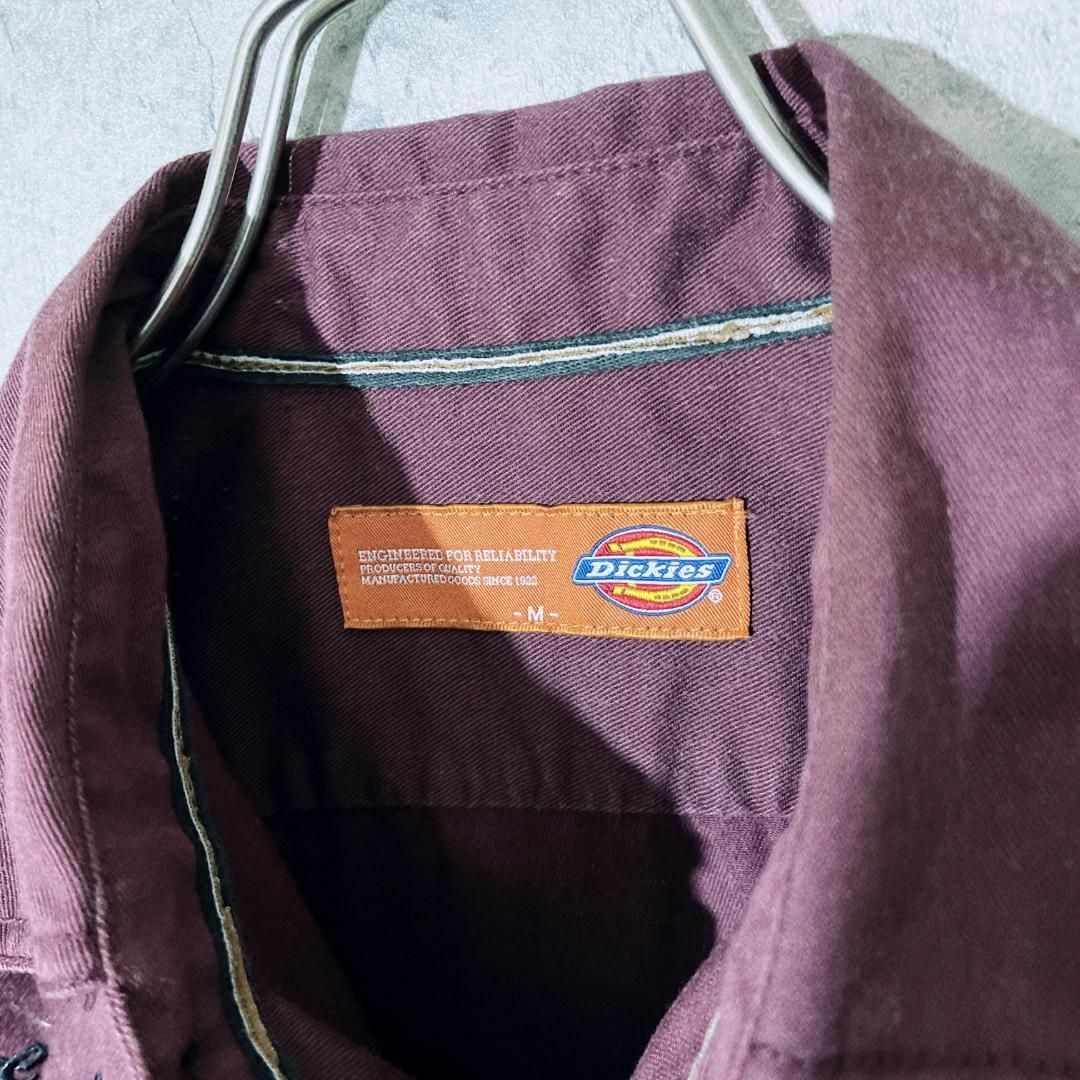 US Dickies ディッキーズ  ワークシャツ 刺繍 デザイン M 3