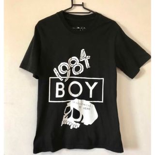 BOY LONDN. Tシャツ  黒　ロゴ　1884BOY スカル