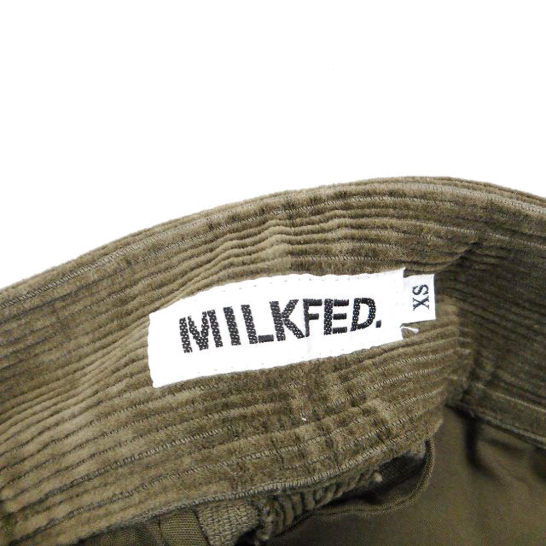 MILKFED.(ミルクフェド)のミルクフェド コーデュロイ パンツ ストレート ロゴ コットン 綿 サイドボタン レディースのパンツ(その他)の商品写真