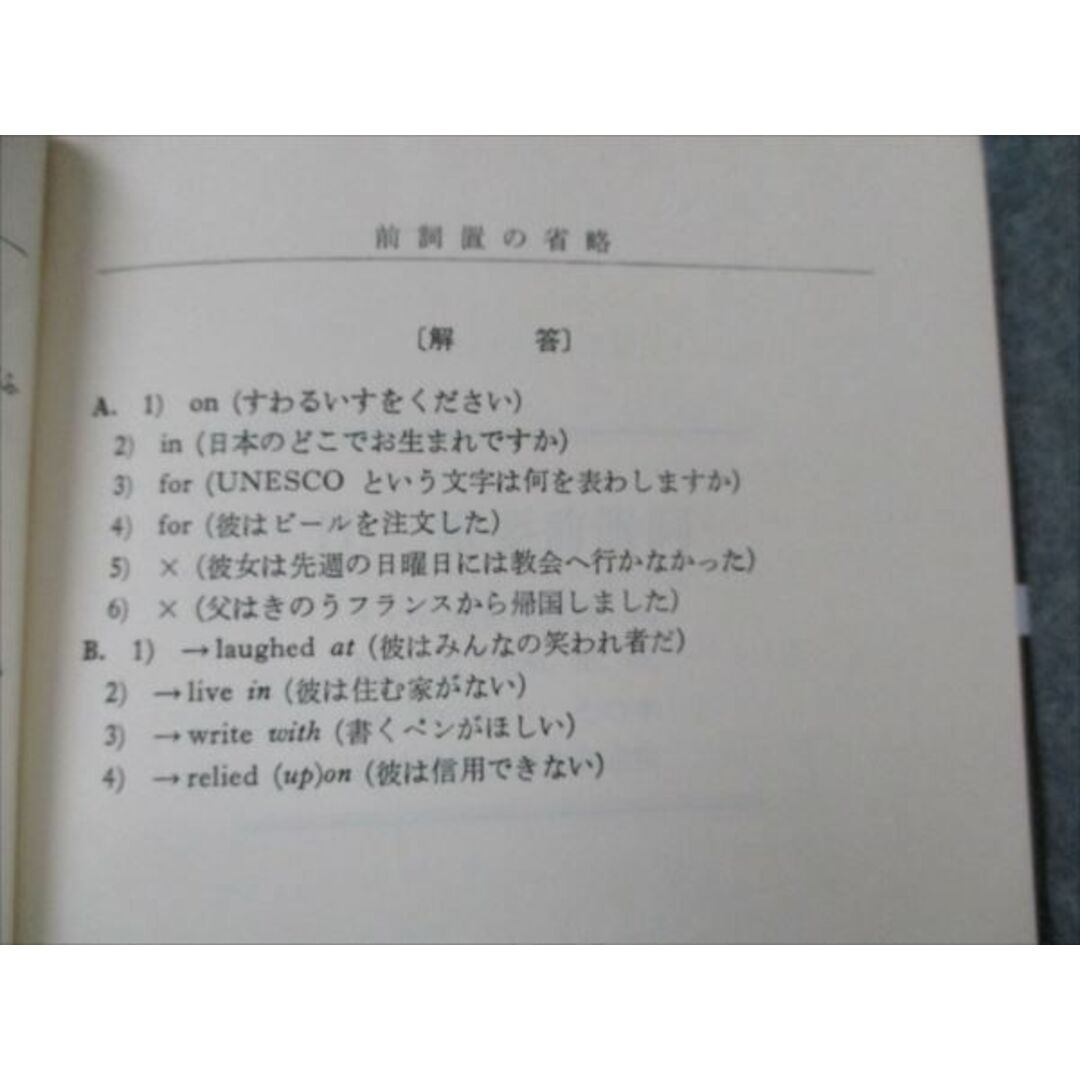 VG20-044 研究社 高校英語 ポイント・シリーズ 前置詞のポイント 状態良い 【絶版・希少本】 1977 安藤貞雄 11s9D