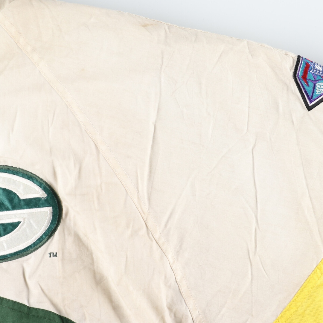 -ランクPRO PLAYER NFL GREEN BAY PACKERS グリーンベイパッカーズ バックロゴ 中綿ジャケット メンズXL /eaa377838