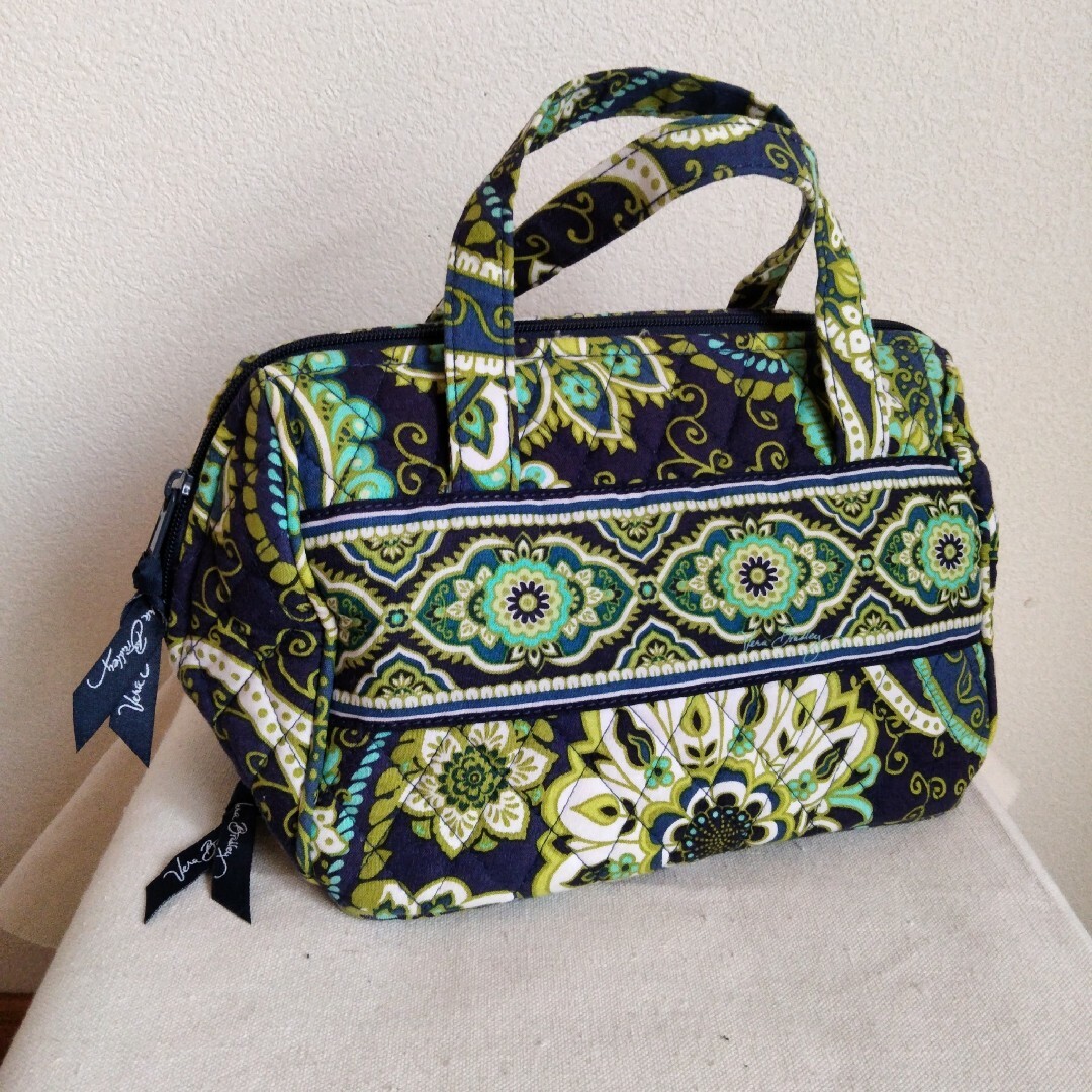 Vera Bradley(ヴェラブラッドリー)の未使用☆ヴェラブラッドリー トートバッグ キルトバッグ グリーン パスケース付♪ レディースのバッグ(トートバッグ)の商品写真