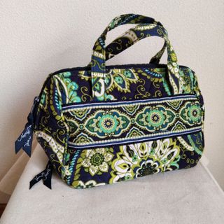 ヴェラブラッドリー(Vera Bradley)の未使用☆ヴェラブラッドリー トートバッグ キルトバッグ グリーン パスケース付♪(トートバッグ)