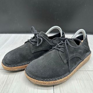 ビルケンシュトック(BIRKENSTOCK)の【美品】ビルケンシュトック 22.5 スエード スニーカー スリッポン ブラック(スニーカー)