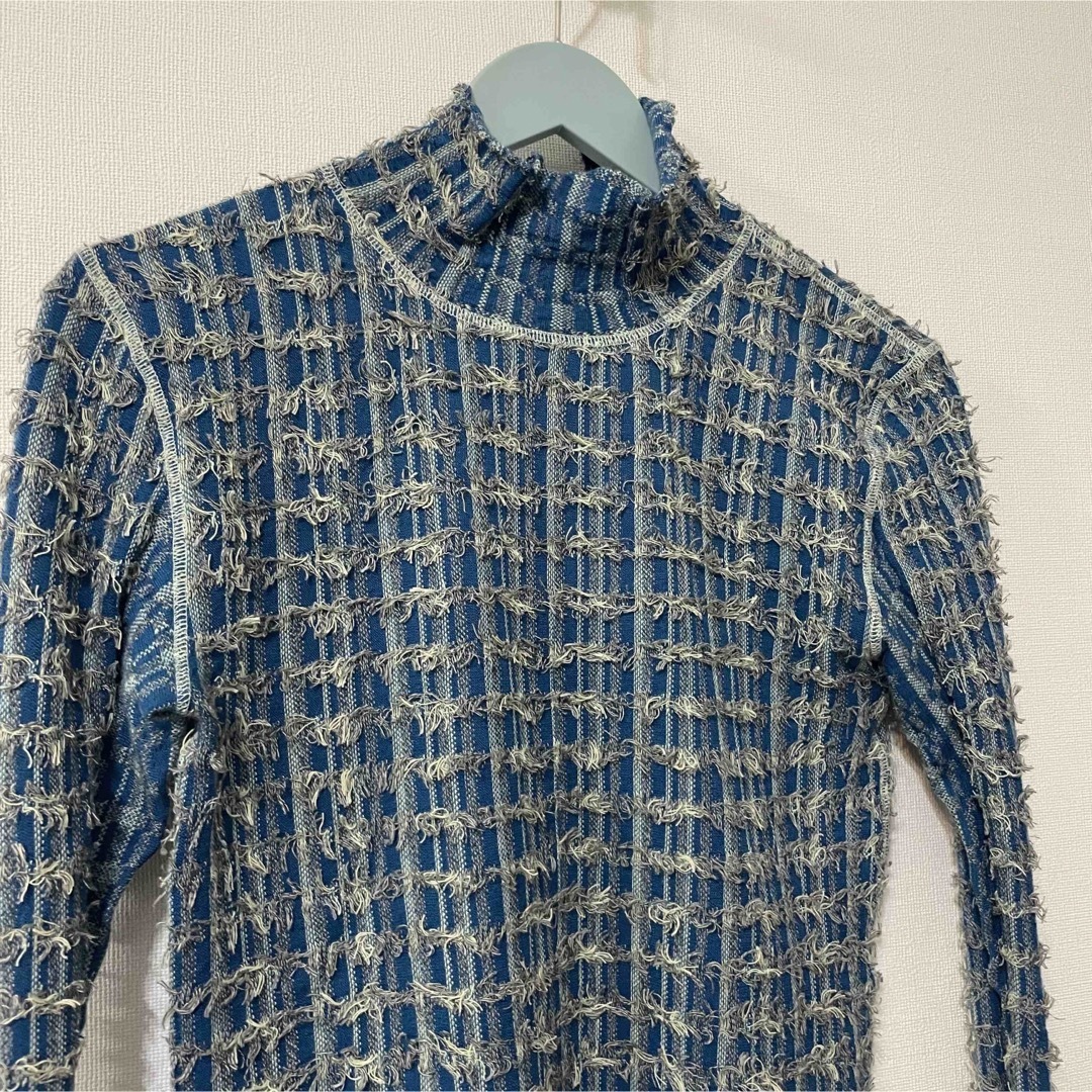 LE CIEL BLEU IRENE CUT YARN KNIT ブルー新品