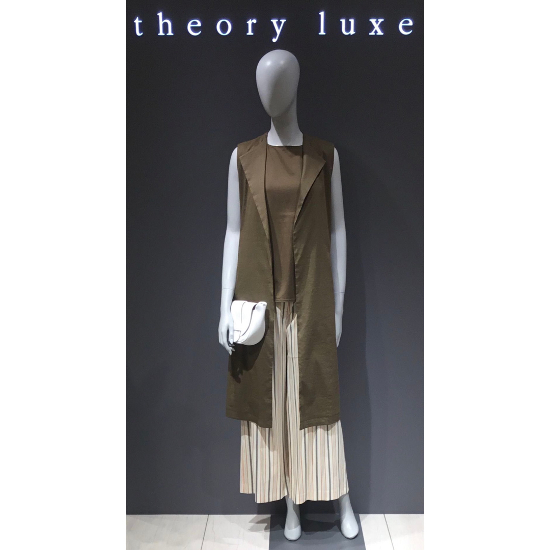 Theory luxe 20ss ロングジレ 680カーキ
