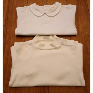 アカチャンホンポ(アカチャンホンポ)のアカチャンホンポ無地 白カットソー ２枚セット!!90cm 綿100%(Tシャツ/カットソー)