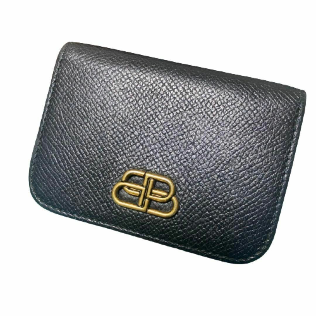 美品 BB バレンシアガ BALENCIAGA ミニ財布 折り財布-