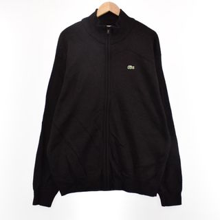 ラコステ(LACOSTE)の古着 ラコステ LACOSTE SPORT ウールニットフルジップセーター メンズXL /eaa365166(ニット/セーター)